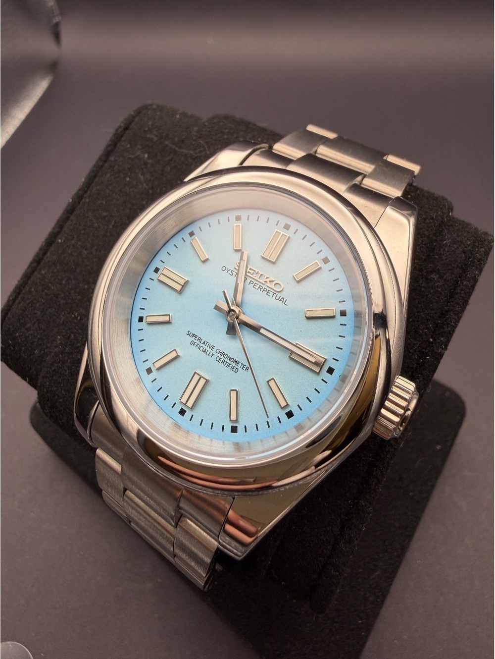 CUSTOM SEIKO MOD TIFFANY BLUE MOD
